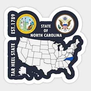 State of North Carolina Sticker